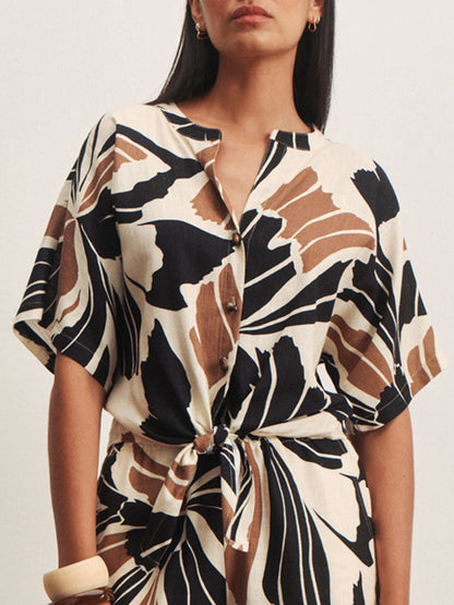 Sanctuary Clothing Smart Buy - GOOD TIME TIE SHIRT LOTUS