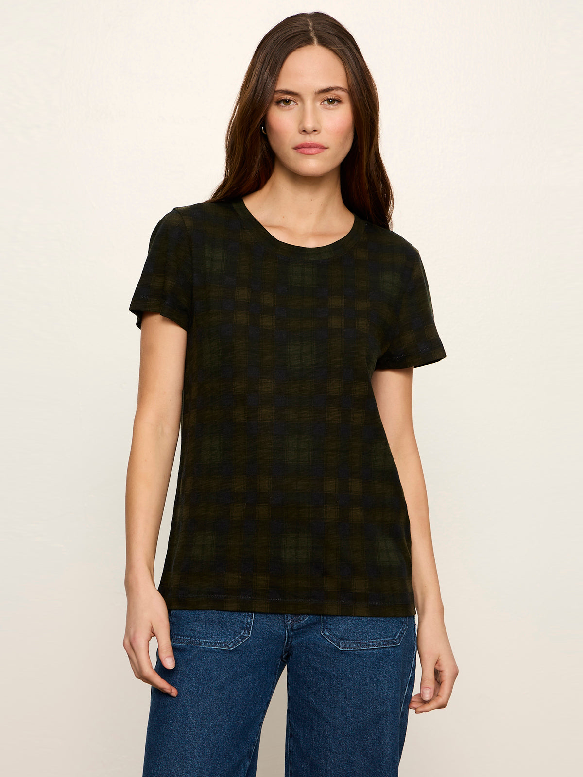 Sanctuary Clothing Smart Buy - The Perfect Tee Forest Plaid
