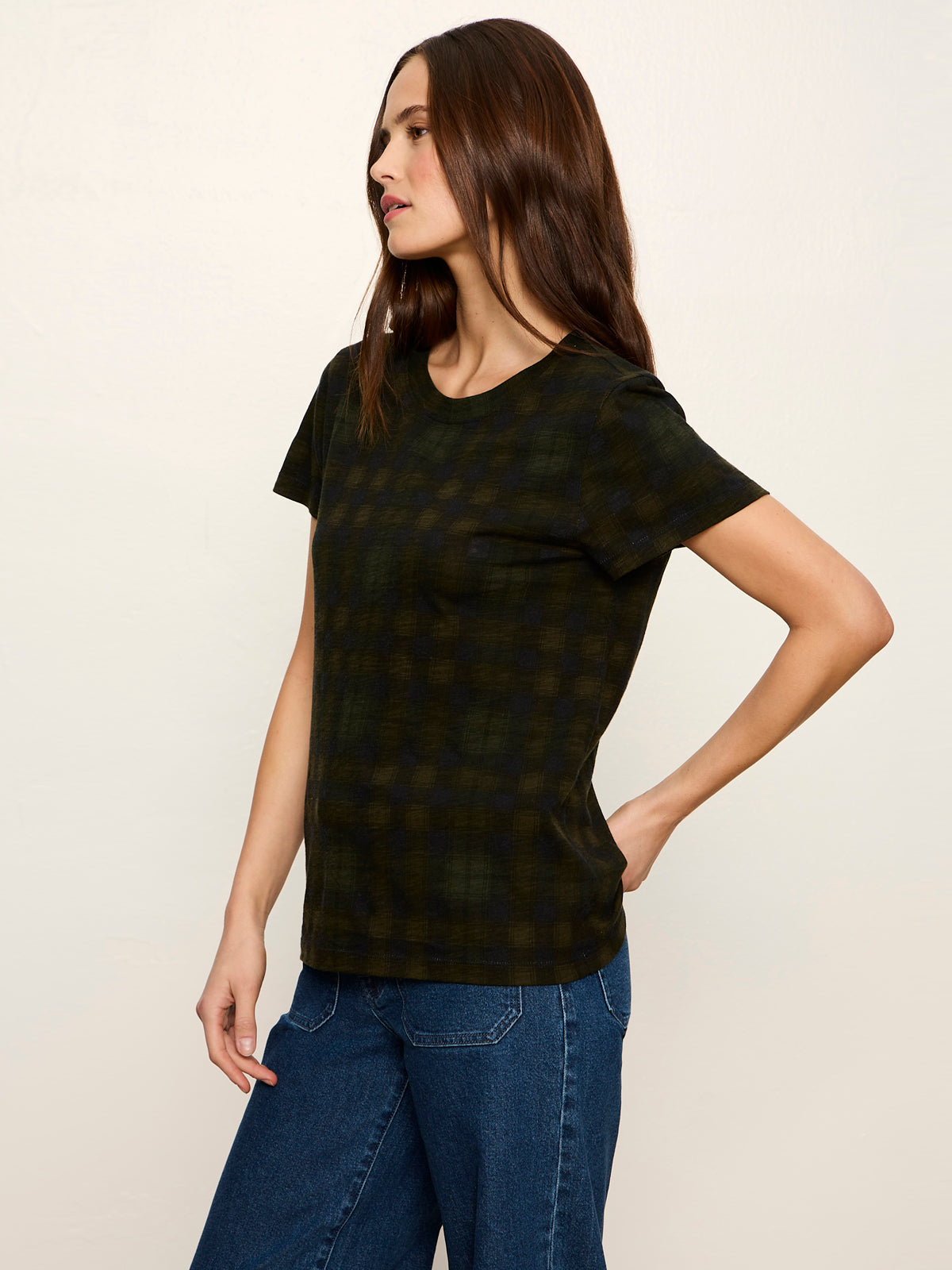 Sanctuary Clothing Smart Buy - The Perfect Tee Forest Plaid