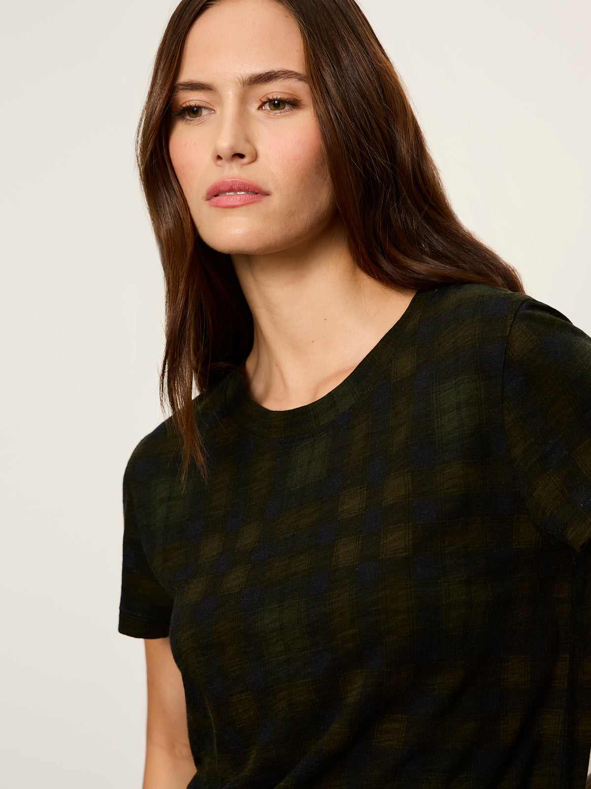 Sanctuary Clothing Smart Buy - The Perfect Tee Forest Plaid
