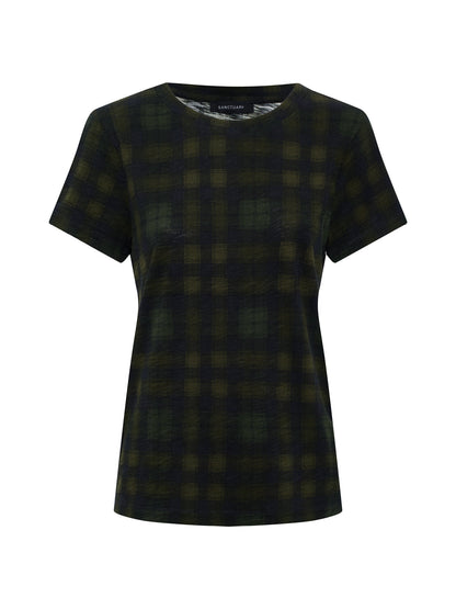 Sanctuary Clothing Smart Buy - The Perfect Tee Forest Plaid