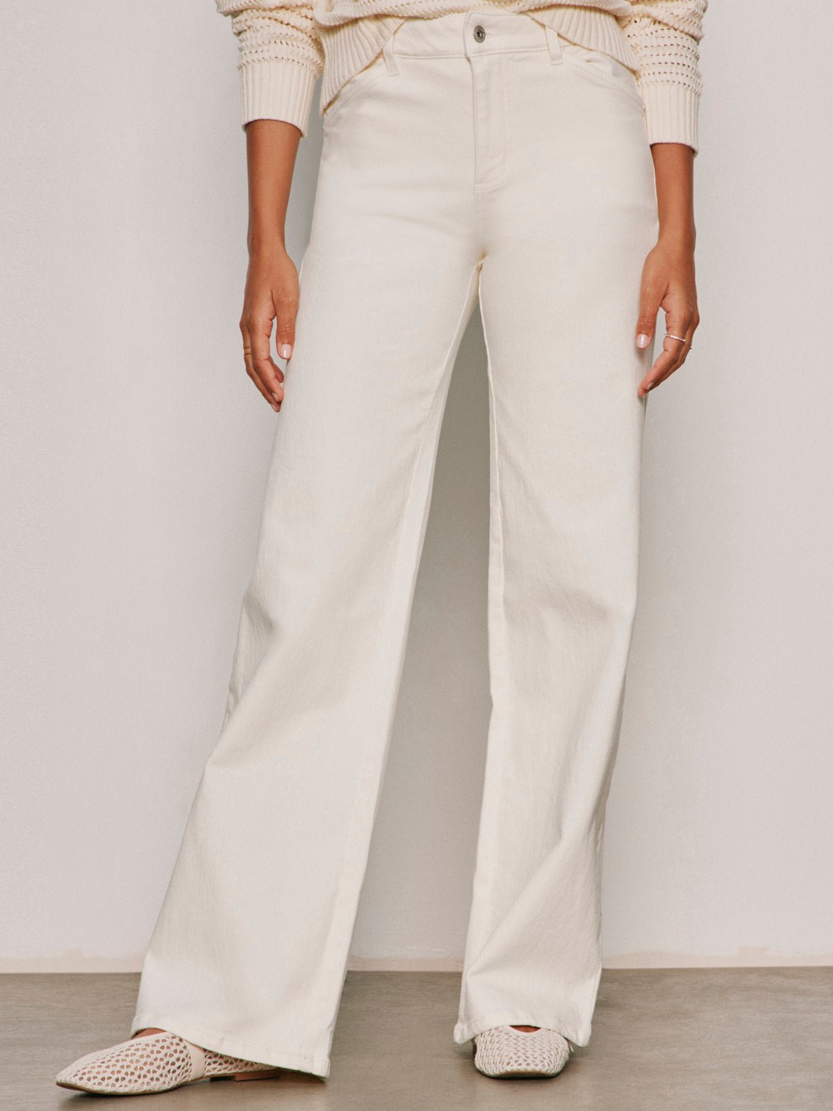 Sanctuary Clothing Trusted - Cadence Relaxed Straight Jean Collagen