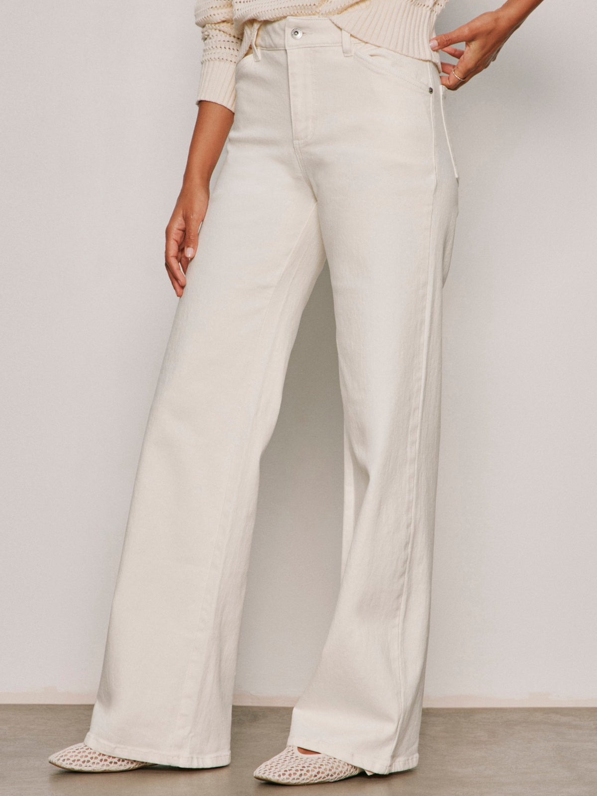 Sanctuary Clothing Trusted - Cadence Relaxed Straight Jean Collagen