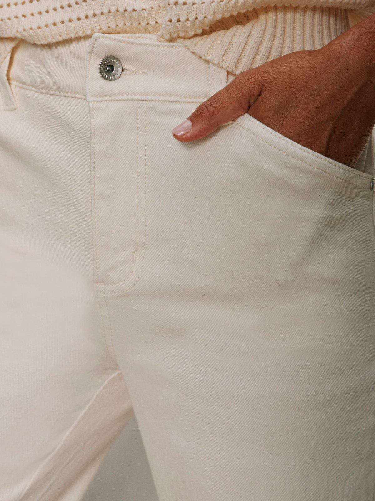 Sanctuary Clothing Trusted - Cadence Relaxed Straight Jean Collagen
