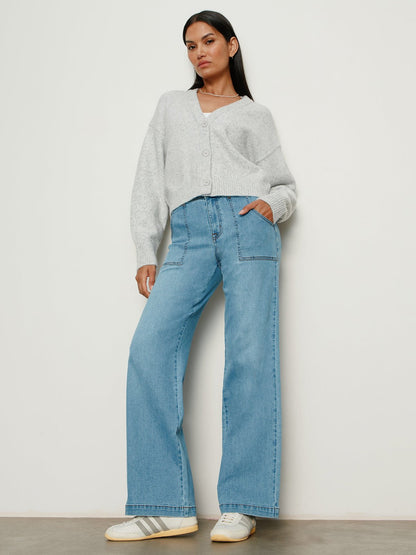 Sanctuary Clothing Hot Sale - Sculpted Insider Wide Leg Jean Keep Up