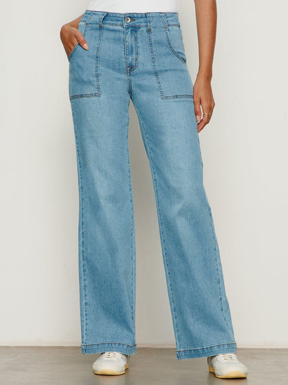 Sanctuary Clothing Hot Sale - Sculpted Insider Wide Leg Jean Keep Up