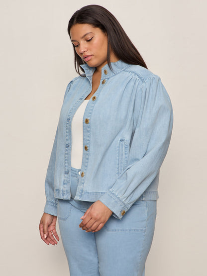 Sanctuary Clothing Popular - Charlotte Denim Jacket Whisper Extended Sizing