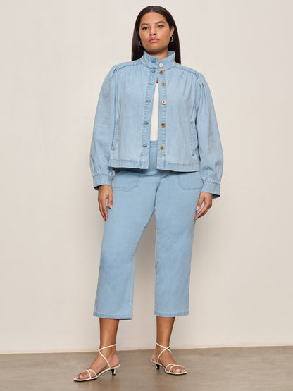 Sanctuary Clothing Popular - Charlotte Denim Jacket Whisper Extended Sizing