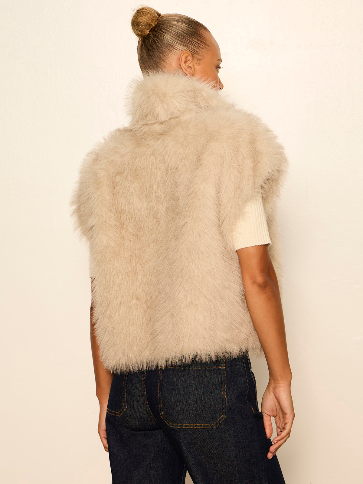 Sanctuary Clothing Essential - Silky Fur Vest Arctic Hare