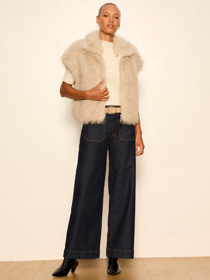 Sanctuary Clothing Essential - Silky Fur Vest Arctic Hare