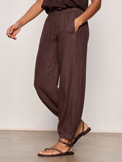 Sanctuary Clothing Signature - MELODY MICRO LINEN BALLOON RICH SOIL