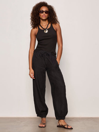Sanctuary Clothing Best Price - MELODY MICRO LINEN BALLOON BLACK