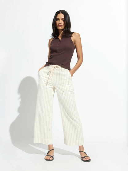 Sanctuary Clothing Signature - LILY CROPPED PANT SETTING SUN STRIPE
