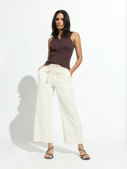 Sanctuary Clothing Signature - LILY CROPPED PANT SETTING SUN STRIPE