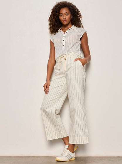 Sanctuary Clothing Signature - LILY CROPPED PANT SETTING SUN STRIPE