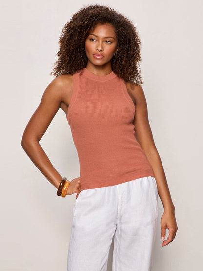 Sanctuary Clothing Quality - IN THE MIX SWEATER TANK ANCIENT CLAY