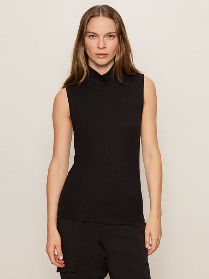 Sanctuary Clothing Great Value - Essential Sleeveless Mock Neck Tank Black