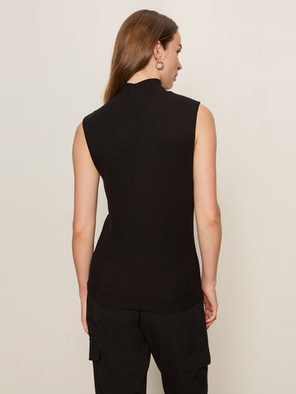 Sanctuary Clothing Great Value - Essential Sleeveless Mock Neck Tank Black