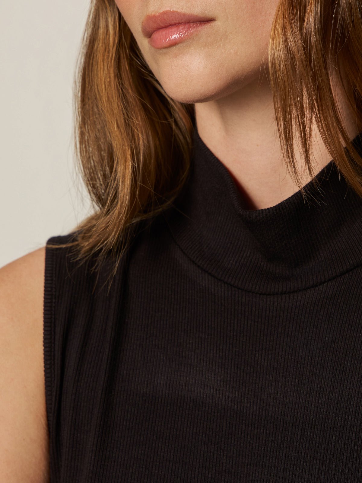 Sanctuary Clothing Great Value - Essential Sleeveless Mock Neck Tank Black