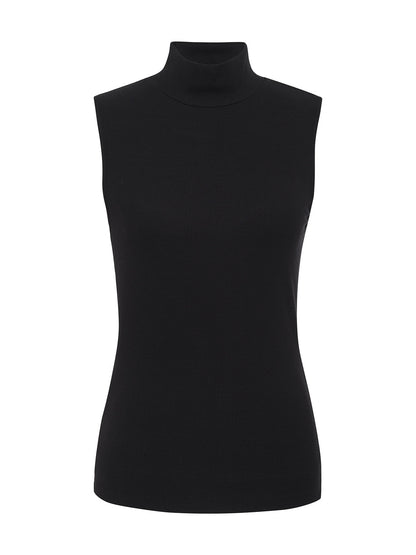 Sanctuary Clothing Great Value - Essential Sleeveless Mock Neck Tank Black