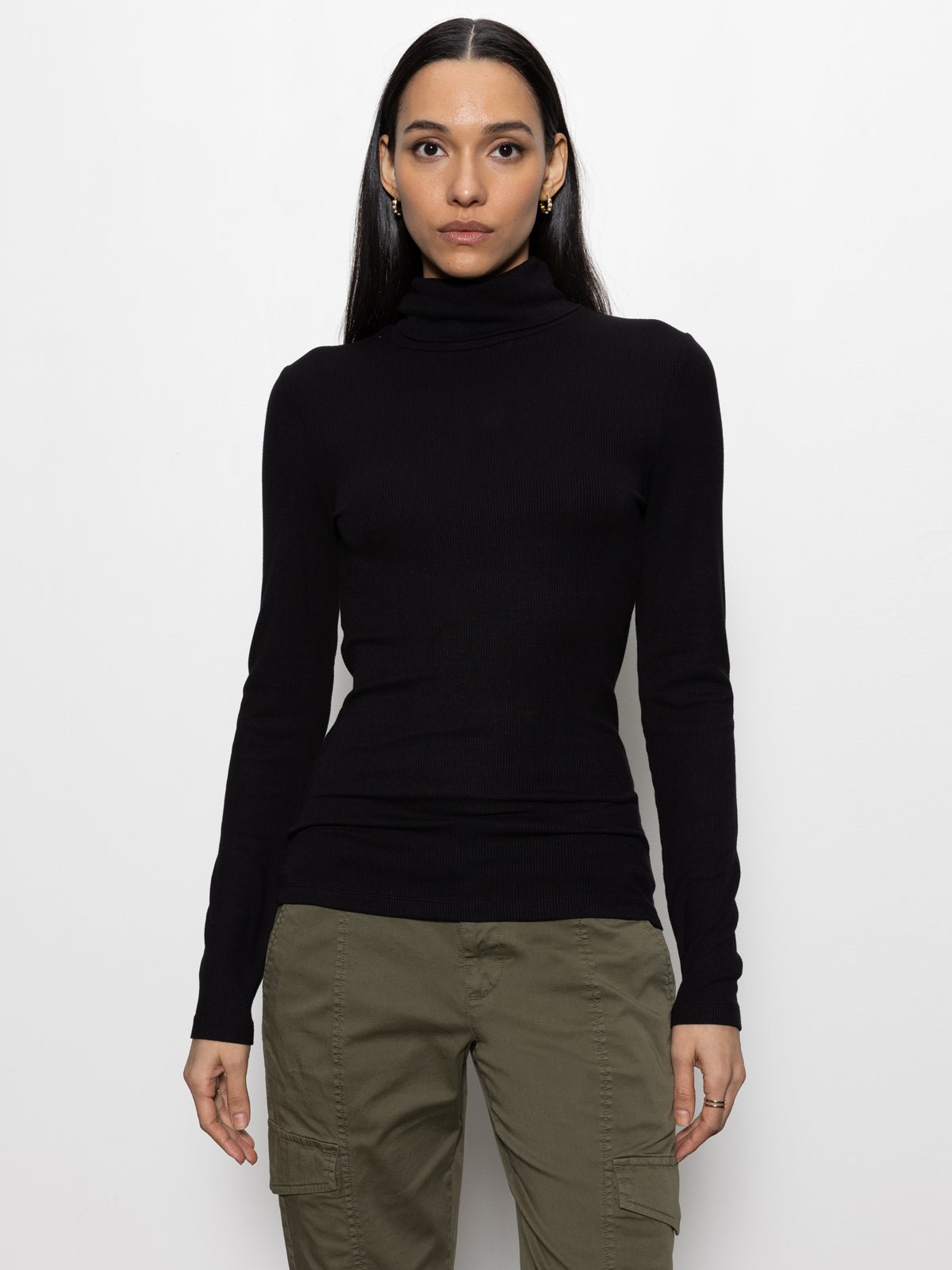 Sanctuary Clothing Quality - Black Essential Turtleneck Top