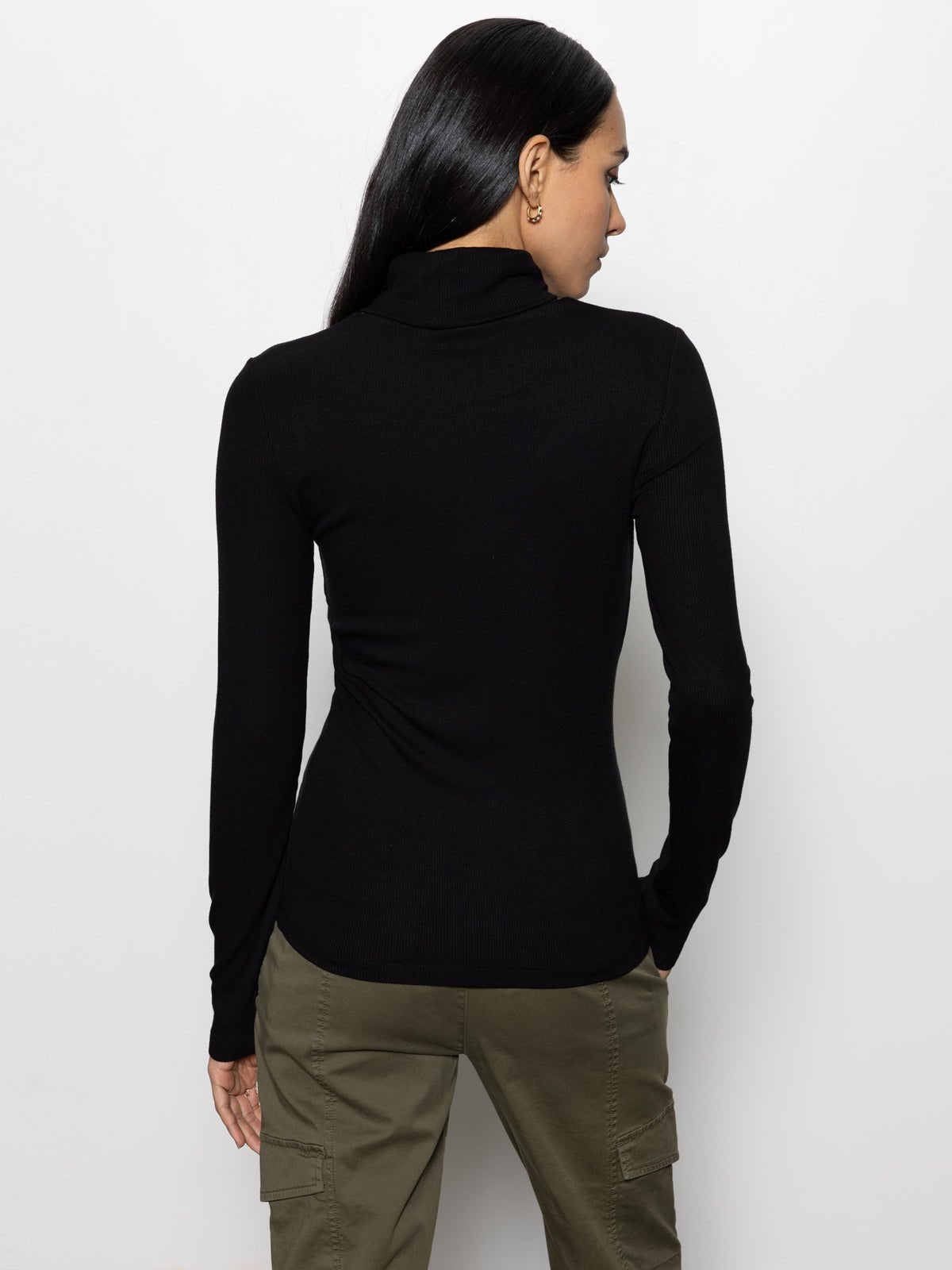 Sanctuary Clothing Quality - Black Essential Turtleneck Top