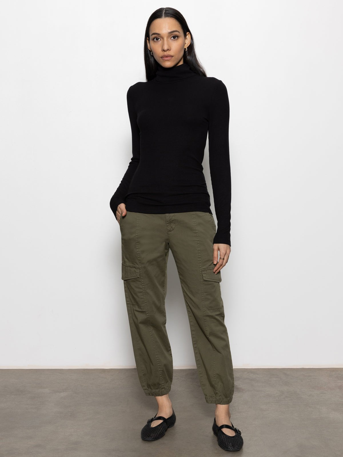 Sanctuary Clothing Quality - Black Essential Turtleneck Top