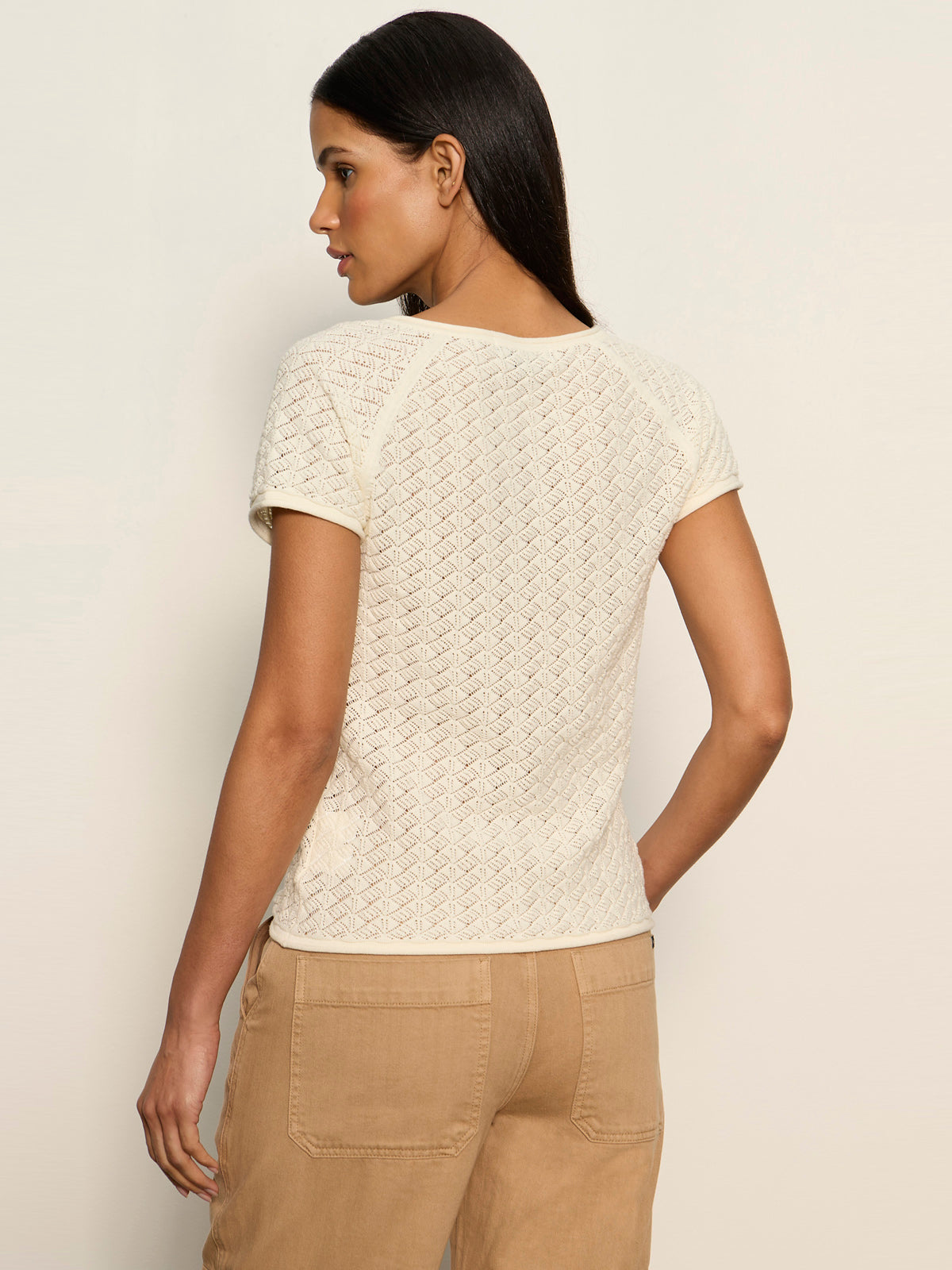 Sanctuary Clothing Classic - ALL IN POINTELLE BUTTON TOP COLLAGEN