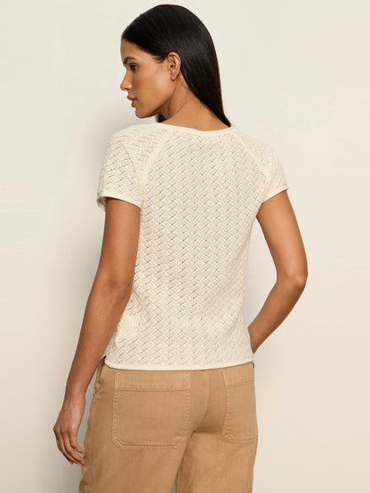 Sanctuary Clothing Classic - ALL IN POINTELLE BUTTON TOP COLLAGEN