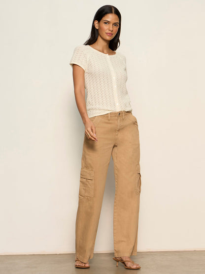 Sanctuary Clothing Classic - ALL IN POINTELLE BUTTON TOP COLLAGEN
