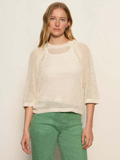 Sanctuary Clothing Top Pick - METALLIC SWEATER TEE COLLAGEN