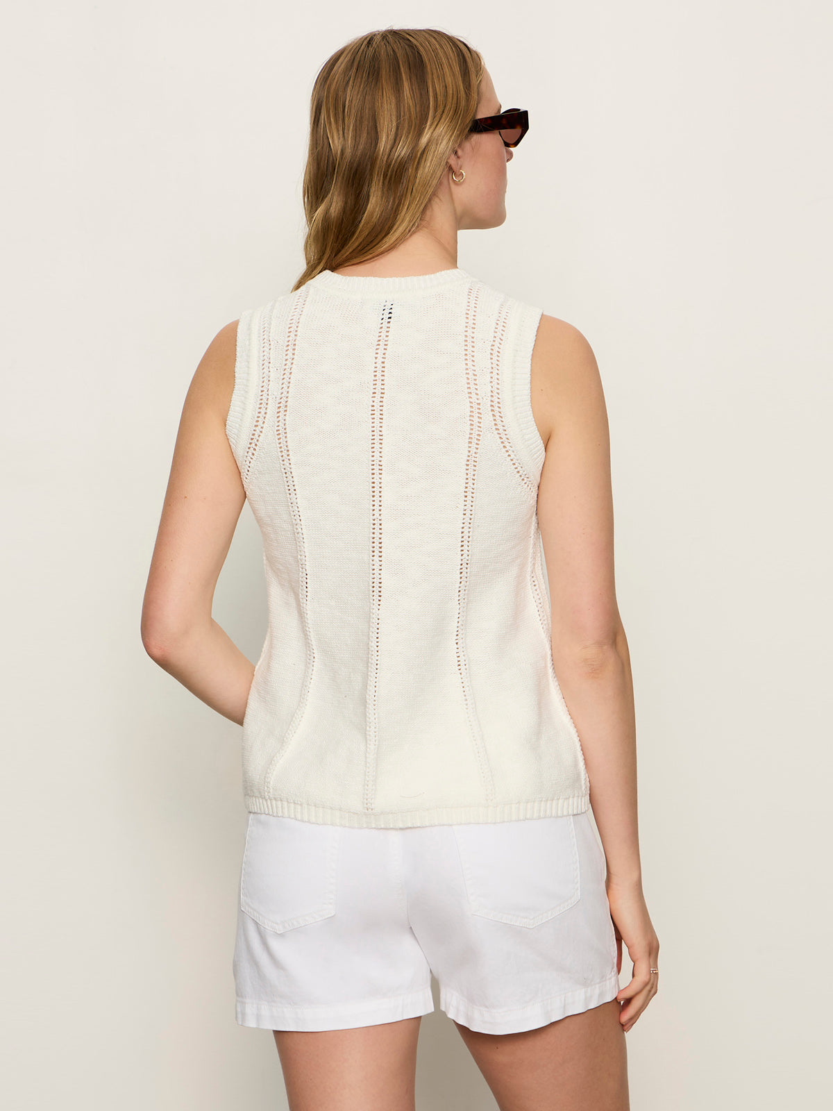 Sanctuary Clothing Sale - EASY POINTELLE SHELL CHALK