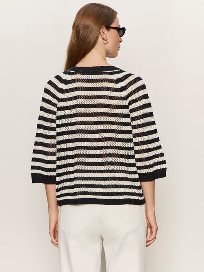 Sanctuary Clothing Best Price - Lace Up Sweater Tee Black/Chalk