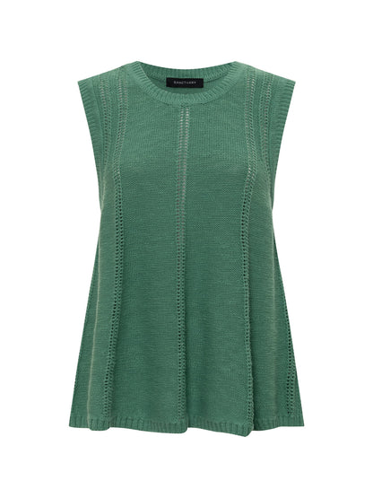 Sanctuary Clothing Best Price - EASY POINTELLE SHELL GREEN JUICE