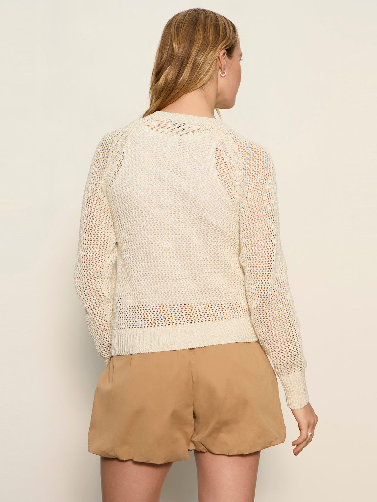 Sanctuary Clothing Signature - METALLIC OPEN KNIT CARDI COLLAGEN