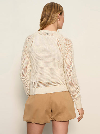Sanctuary Clothing Signature - METALLIC OPEN KNIT CARDI COLLAGEN