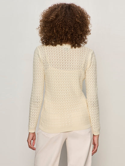 Sanctuary Clothing Value - EVERYDAY POINTELLE CARDIGAN COLLAGEN