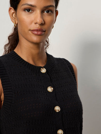 Sanctuary Clothing Special Offer - POINTELLE SHELL BLACK