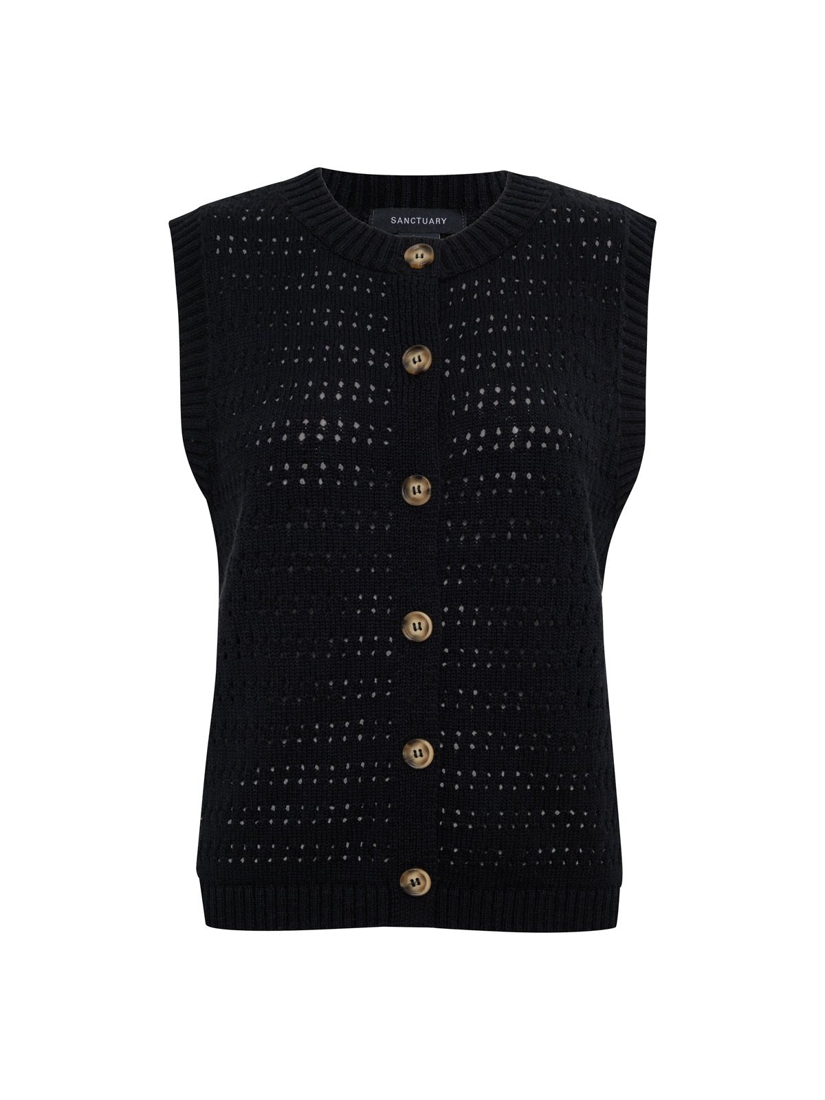 Sanctuary Clothing Special Offer - POINTELLE SHELL BLACK