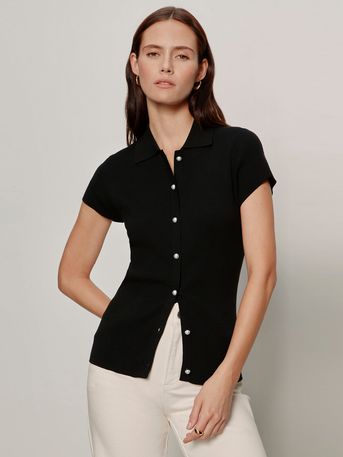 Sanctuary Clothing Sale - LOVER GIRL RIBBED SWEATER BLACK
