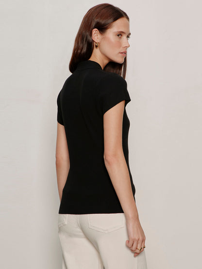 Sanctuary Clothing Sale - LOVER GIRL RIBBED SWEATER BLACK