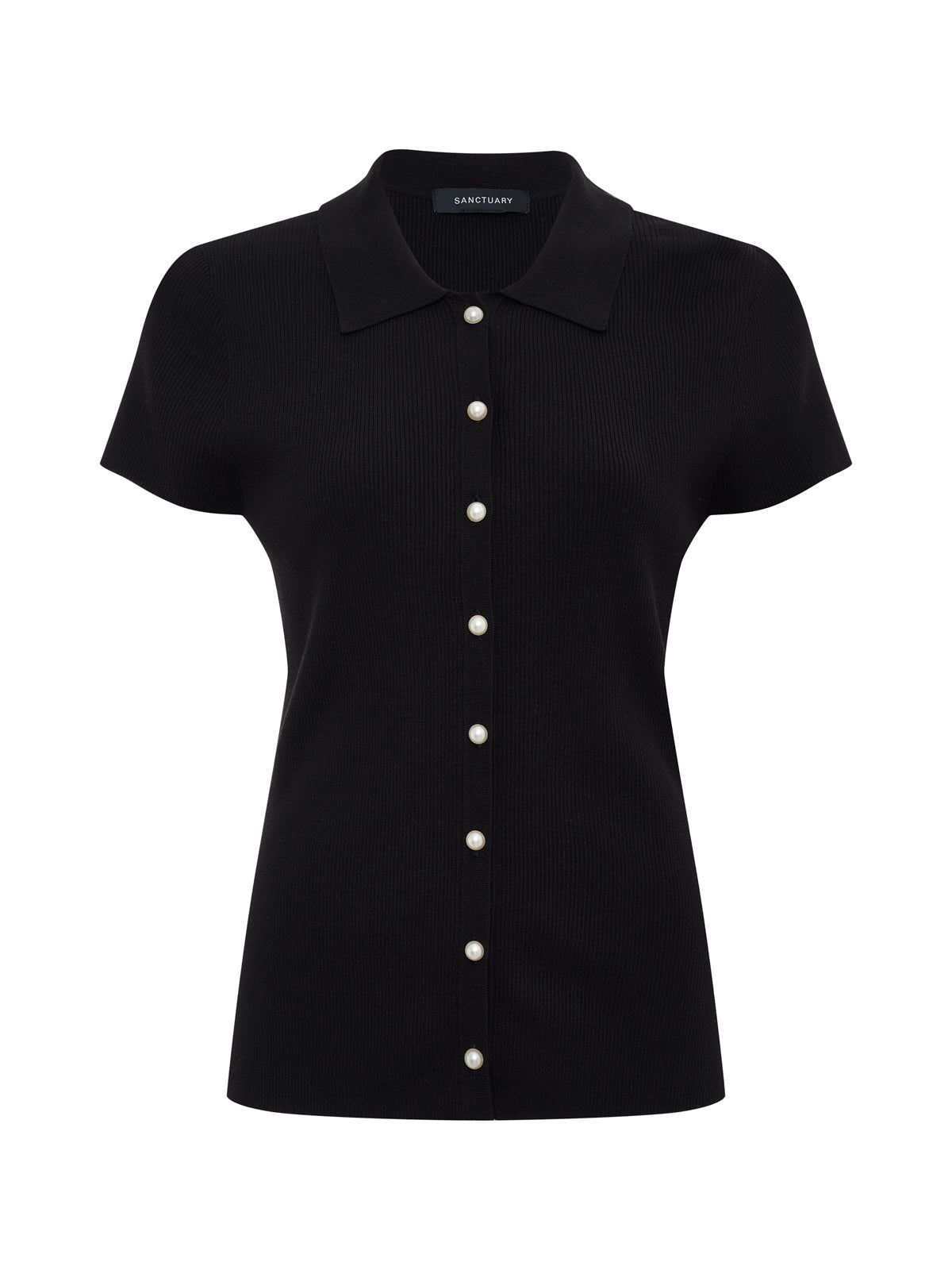 Sanctuary Clothing Sale - LOVER GIRL RIBBED SWEATER BLACK