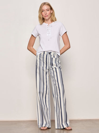 Sanctuary Clothing Trending - LACE UP TIMELESS TEE WHITE
