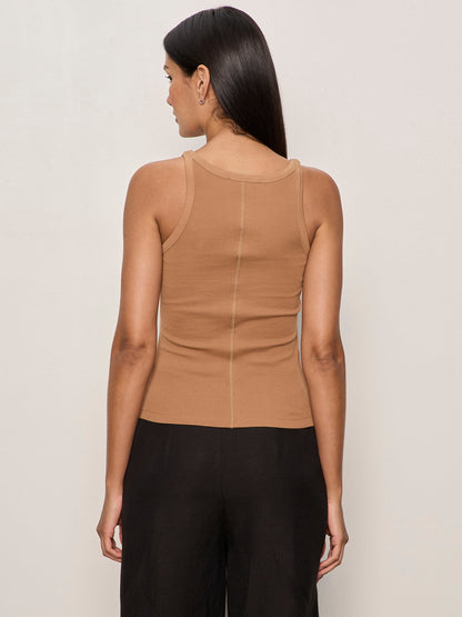 Sanctuary Clothing Popular - SPRINTER RIB TANK TOASTED COCONUT