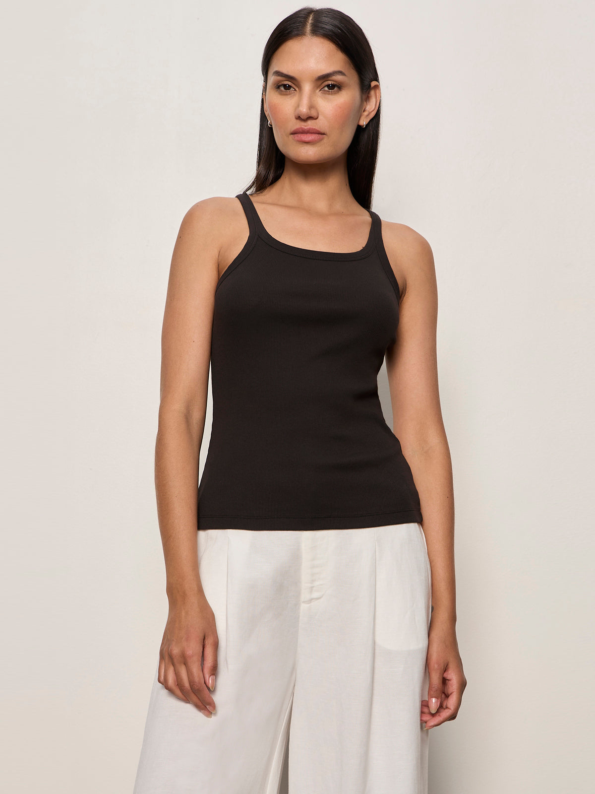 Sanctuary Clothing Top Pick - SPRINTER RIB TANK BLACK