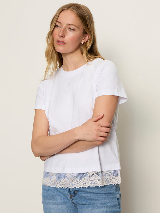 Sanctuary Clothing Everyday - CAMI REMIX TEE WHITE