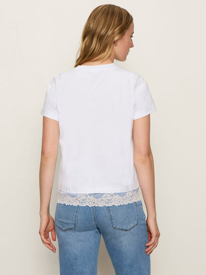 Sanctuary Clothing Everyday - CAMI REMIX TEE WHITE