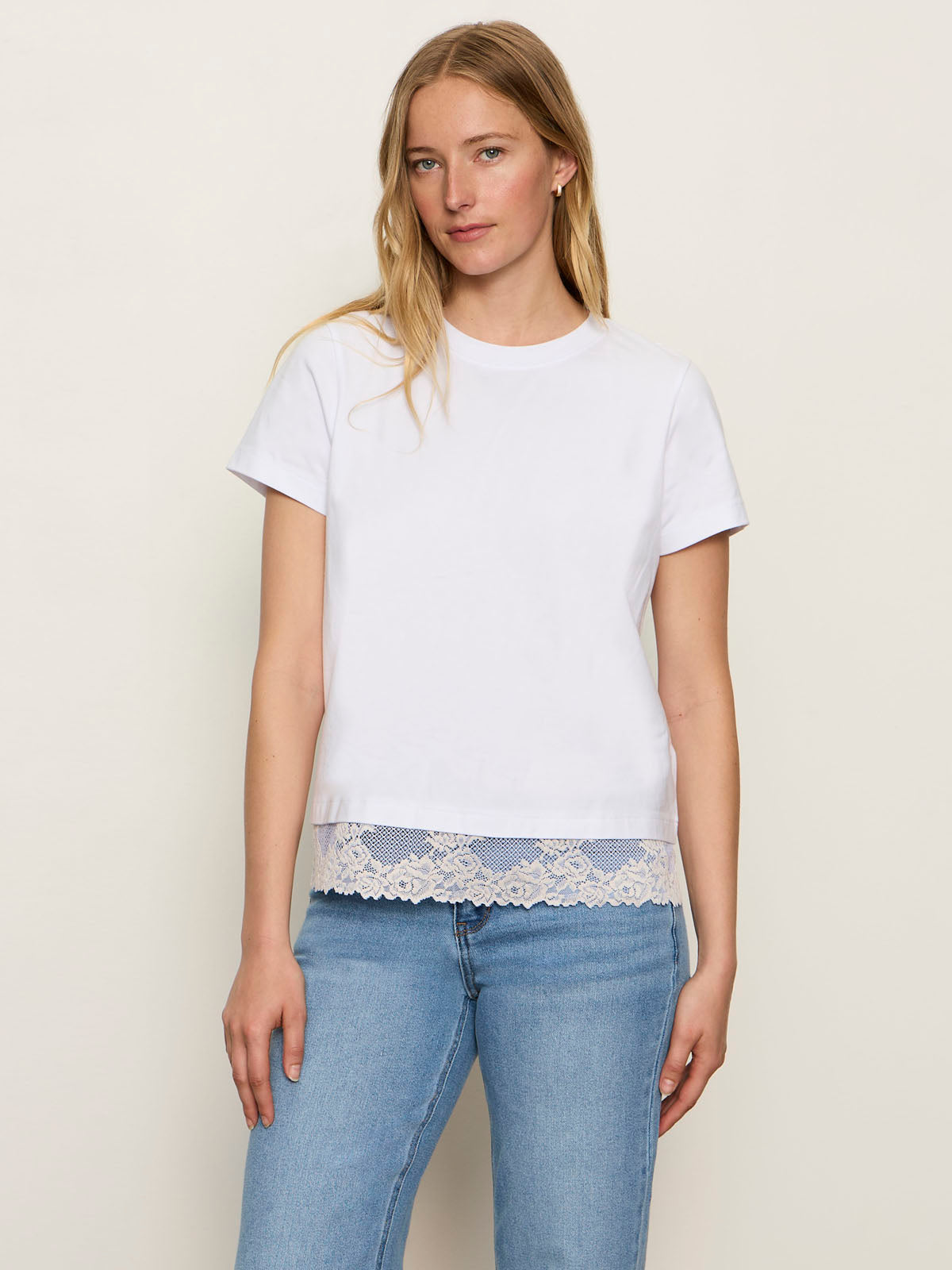 Sanctuary Clothing Everyday - CAMI REMIX TEE WHITE