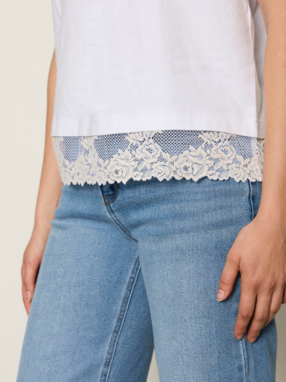 Sanctuary Clothing Everyday - CAMI REMIX TEE WHITE