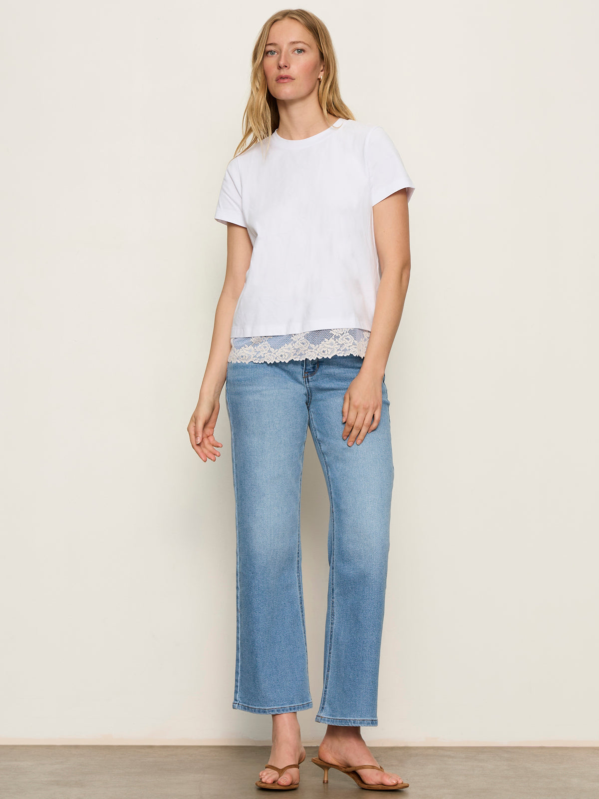 Sanctuary Clothing Everyday - CAMI REMIX TEE WHITE